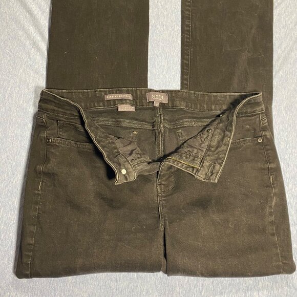 NYDJ Women's Black Barbara Bootcut Jeans Size 14  Stretchy Denim - Picture 1 of 7